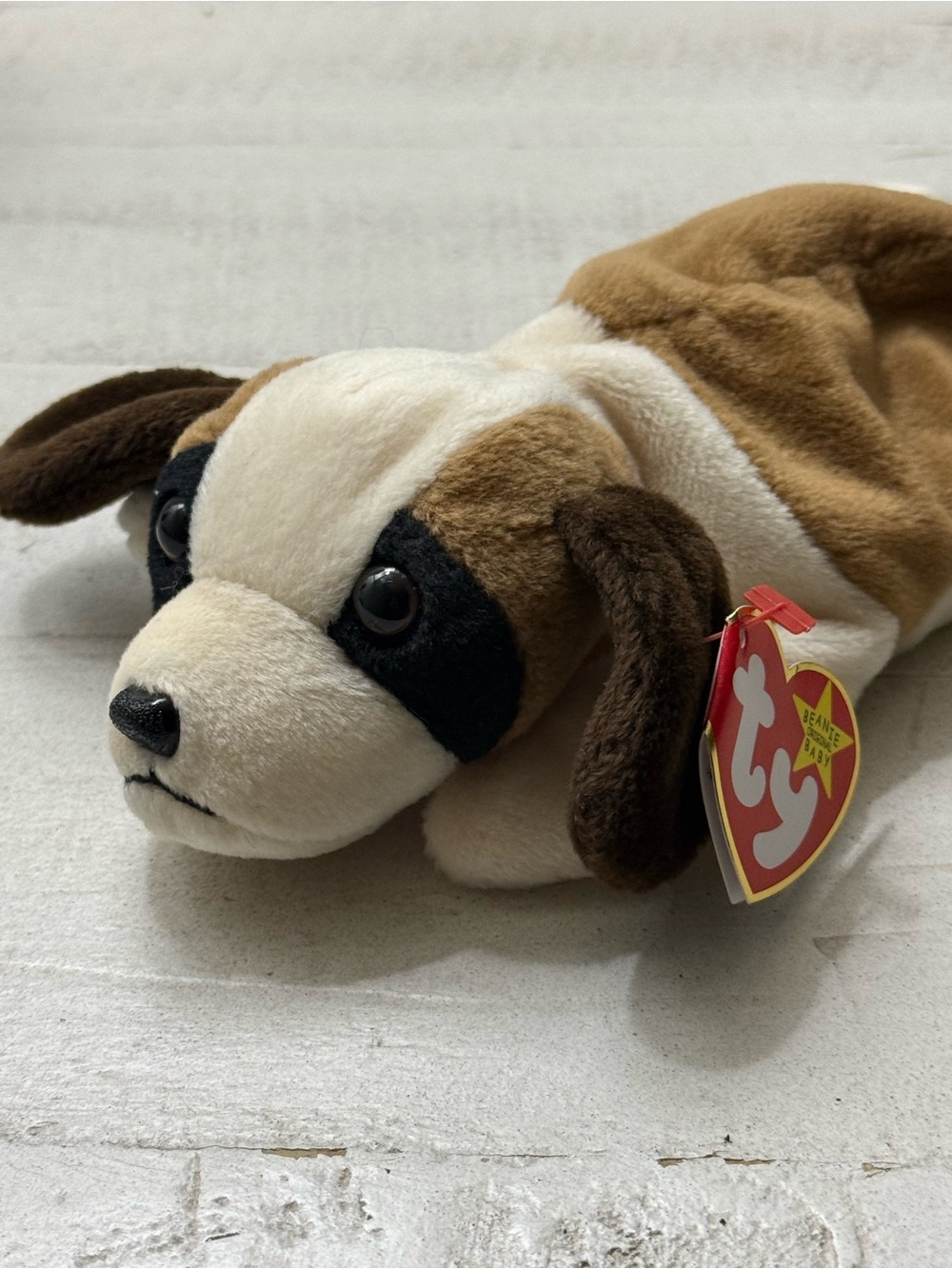 Ty Beanie Babies Bernie Plush Dog 1996 Vintage Retired with Tags